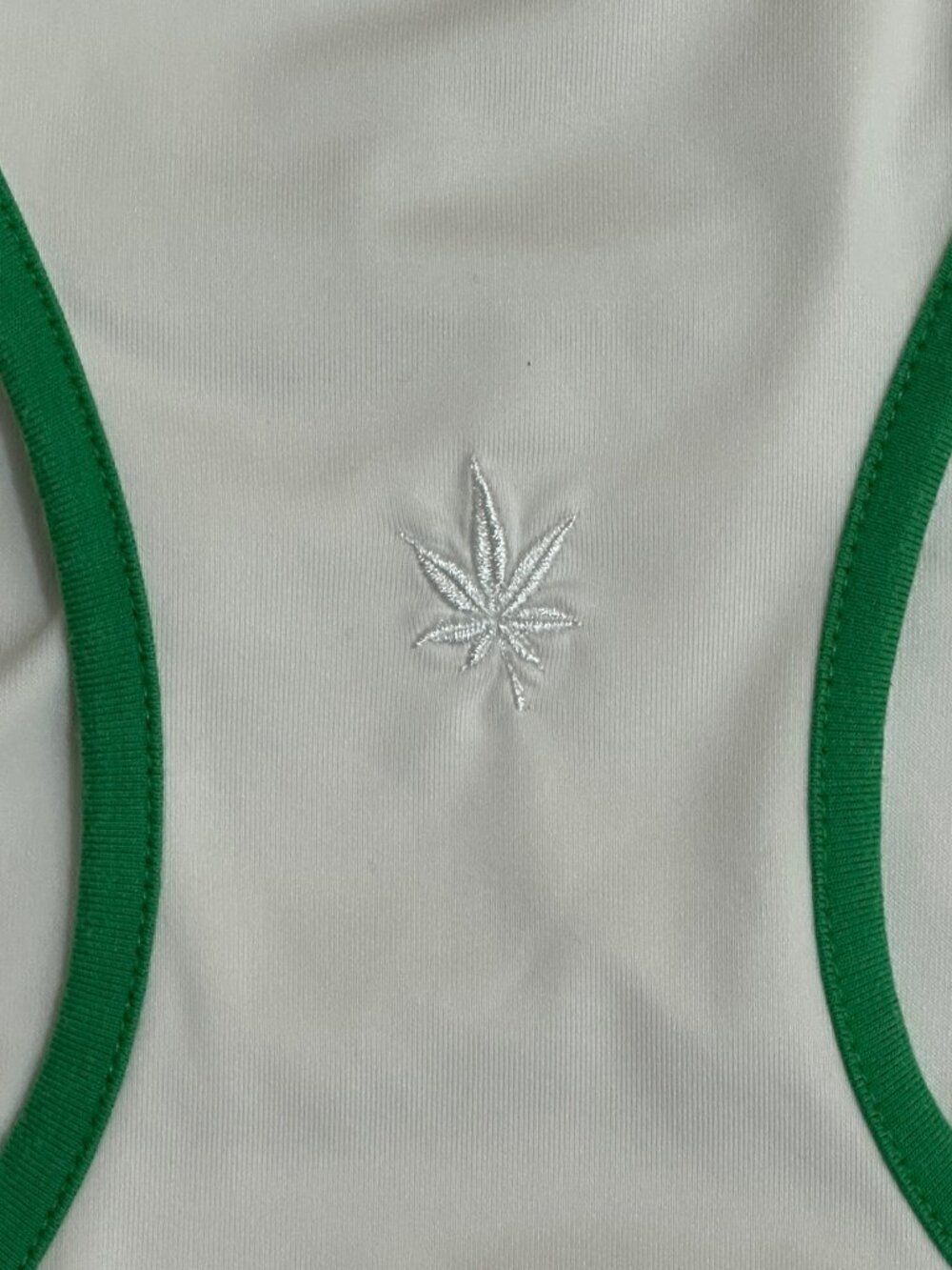 Boast Court Racerback Tennis Top Small White Green #Tenniscore Preppy Small - Picture 3 of 5